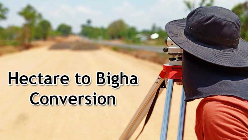 hectare to bigha conversion online