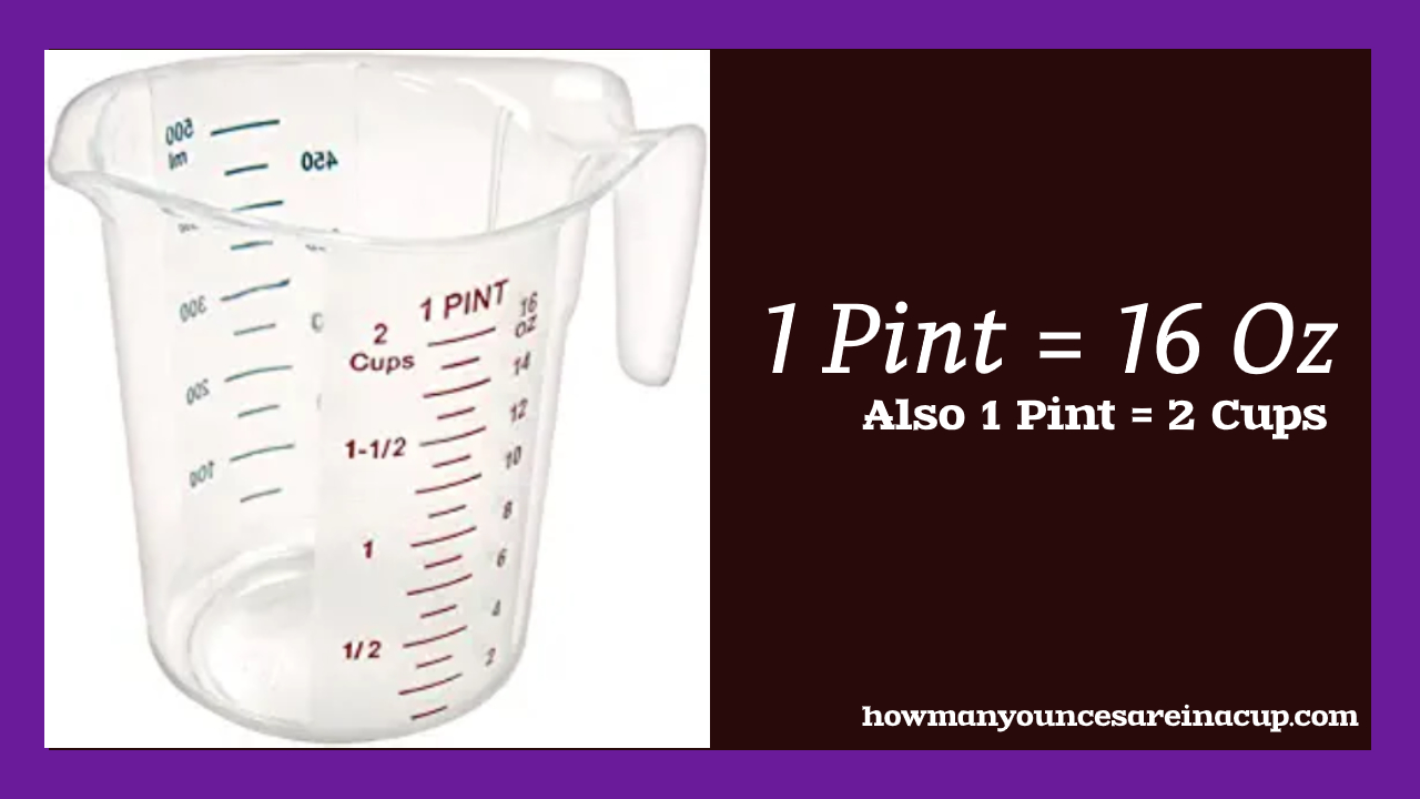 How Many Ounces Are In A Pint 